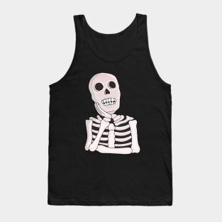 Thoughtful Skull Tank Top